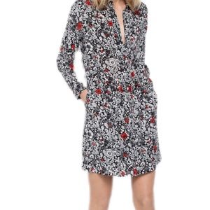 Zadig & Voltaire 100% Silk Rubis Print Dress